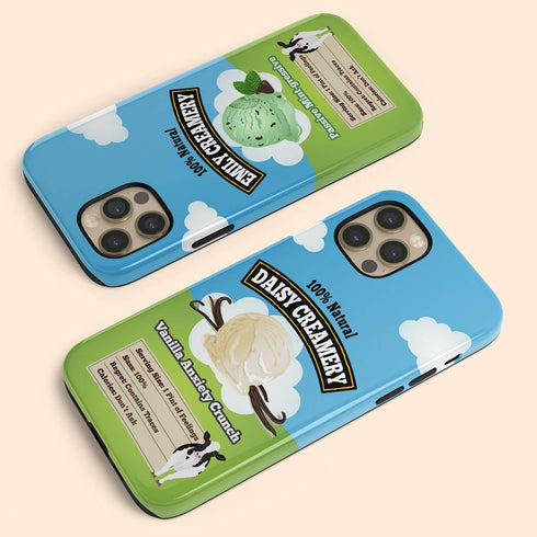 Personalized Emotional Support Ice Cream Pint iPhone Case